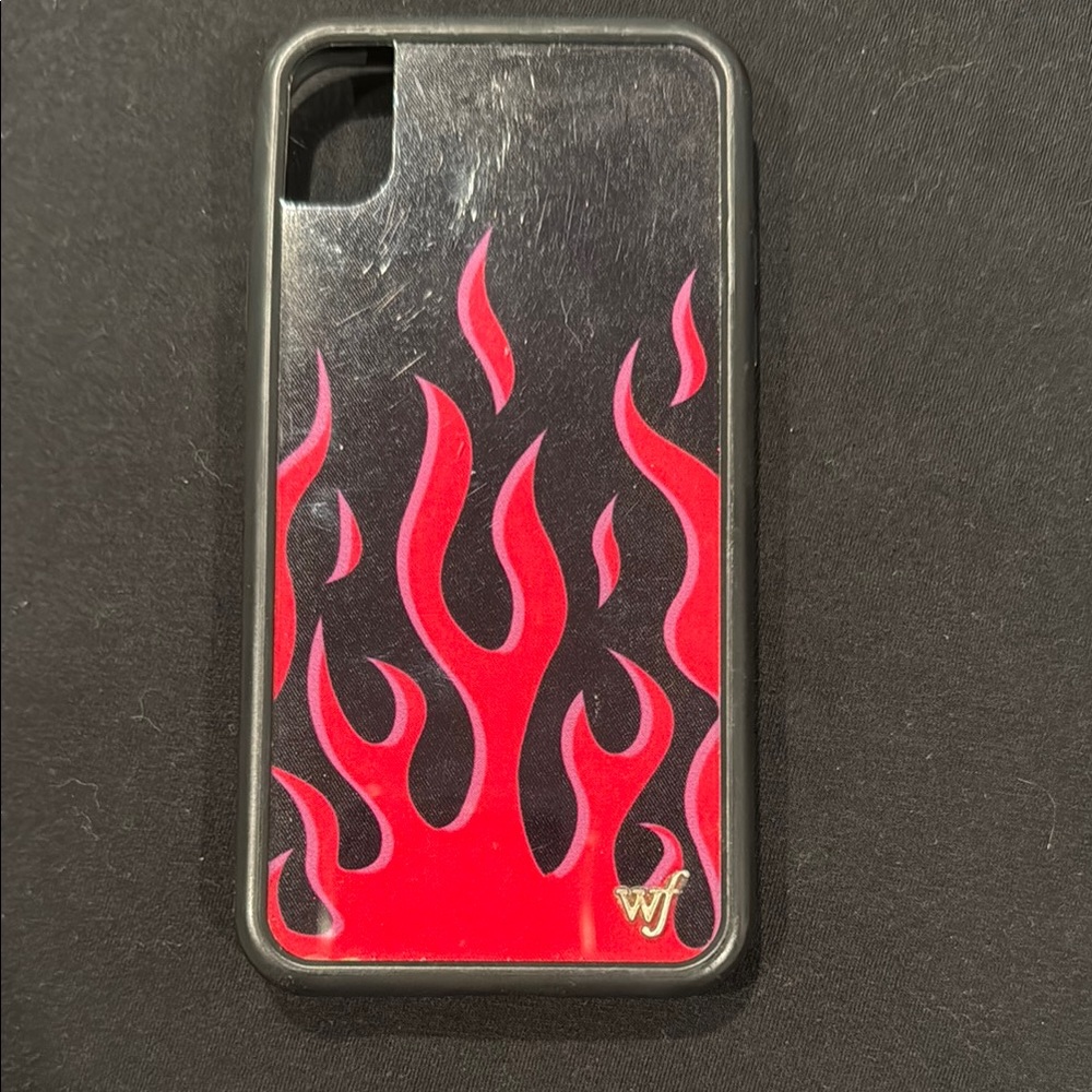 Stylish Black and Red Flame Phone Case